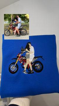 Photo embroidery line art