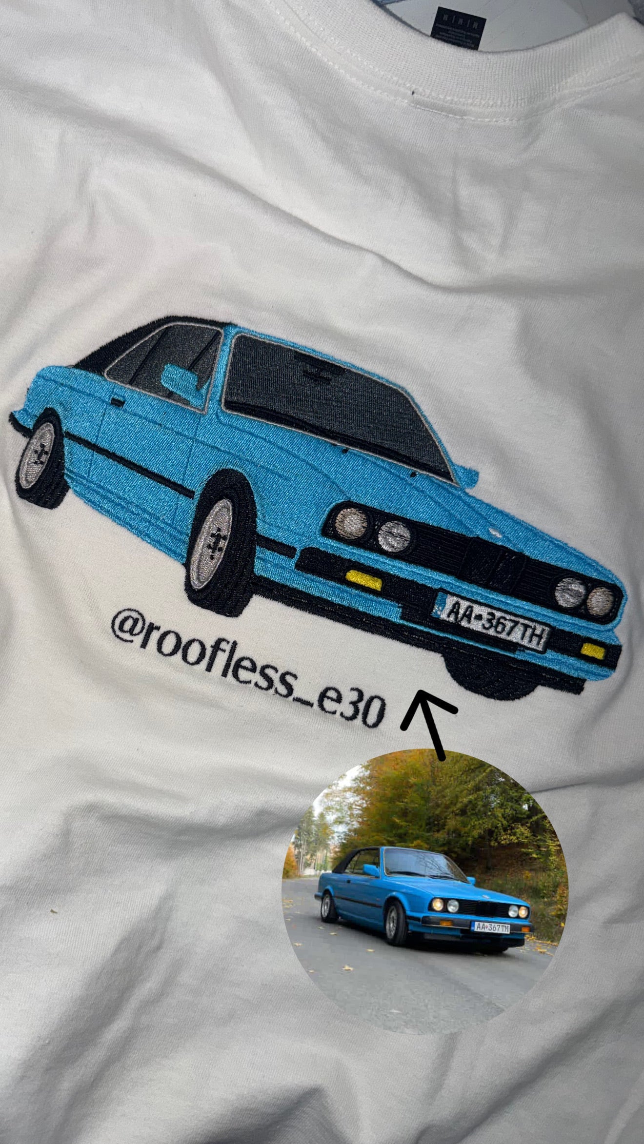 Custom car embroidery