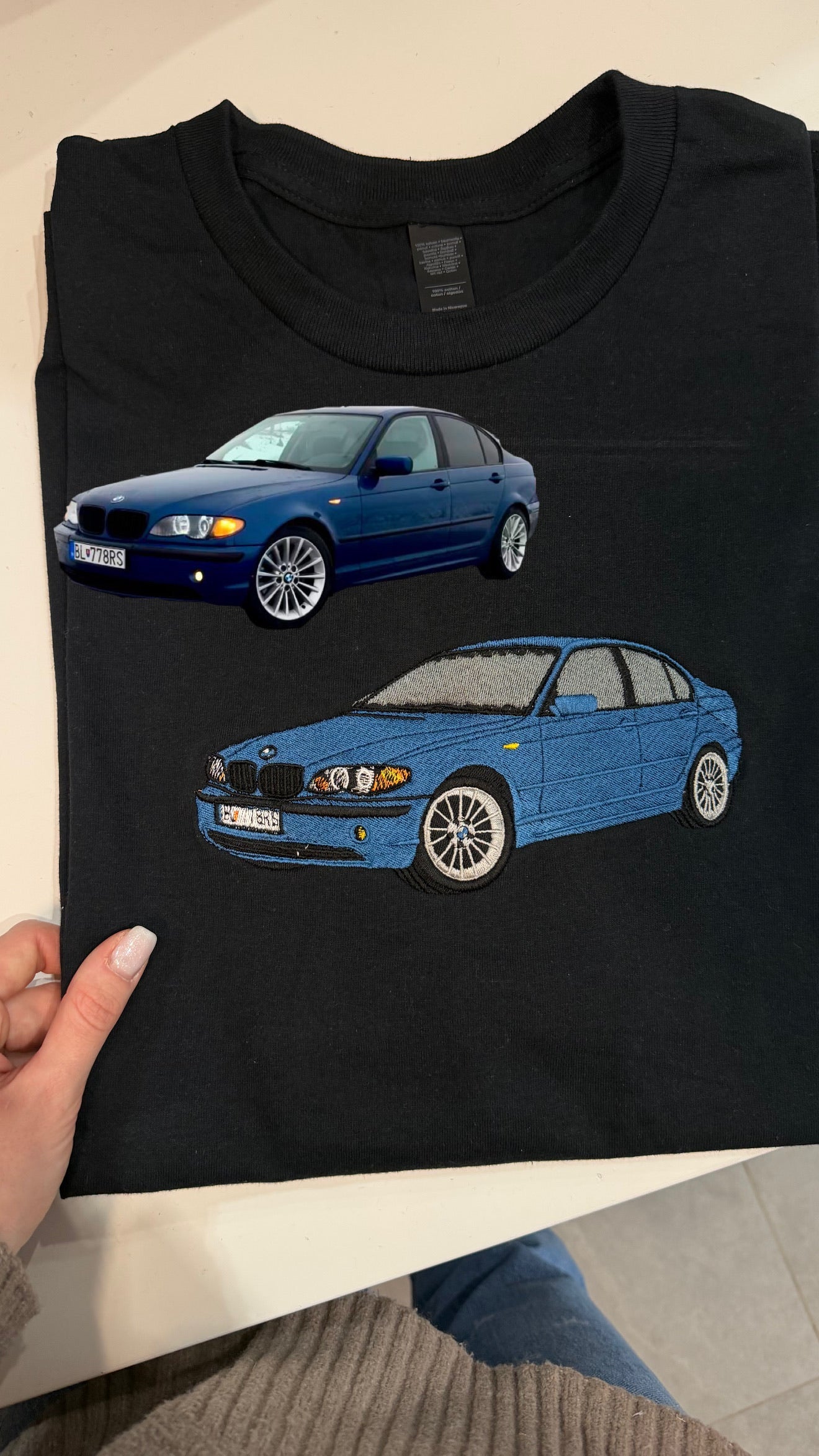 Custom car embroidery