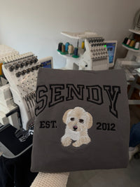 Pet embroidery with name