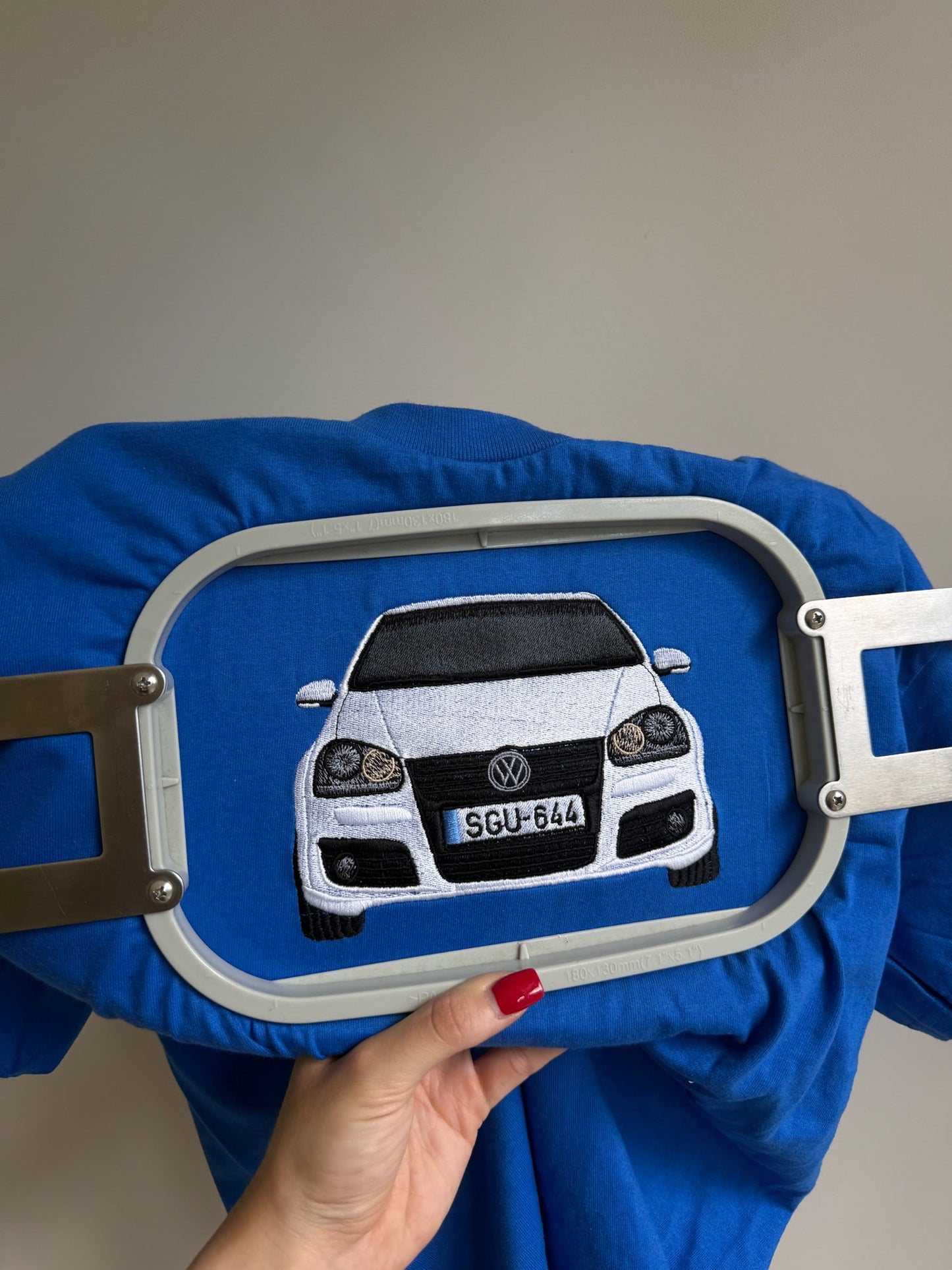 Custom car embroidery