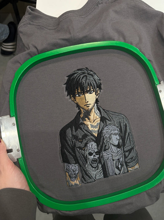 Anime character embroidery
