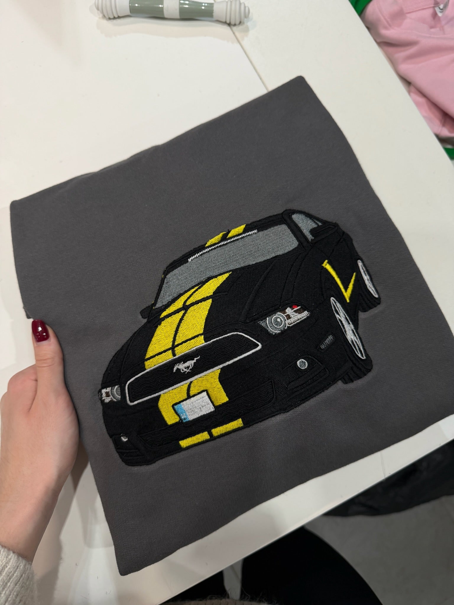 Custom car embroidery