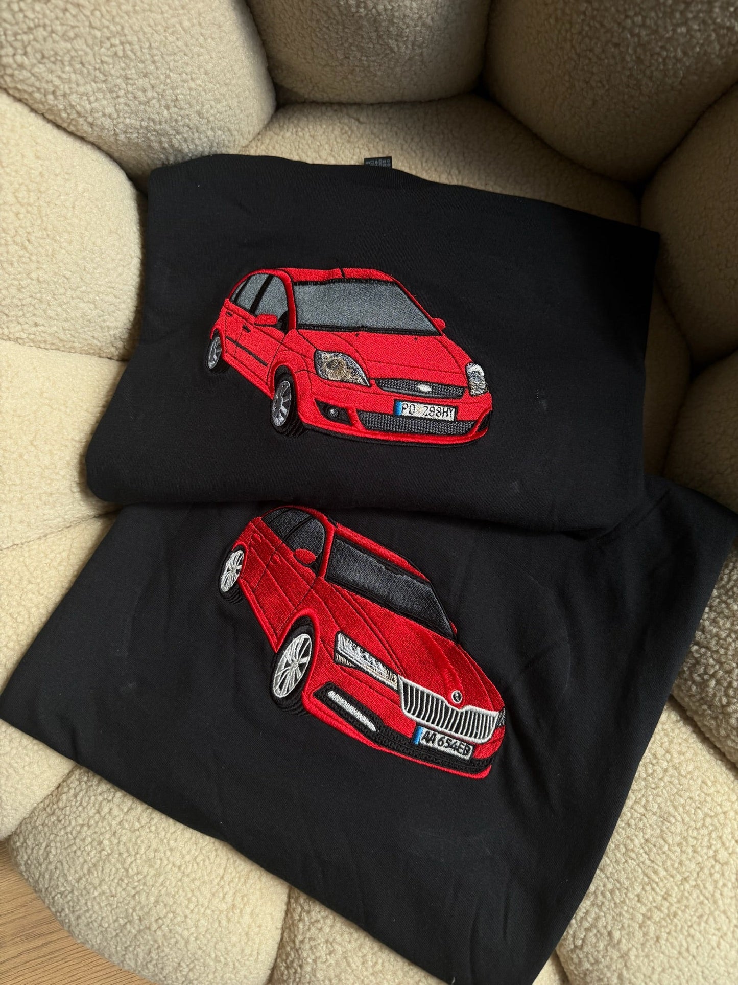 Custom car embroidery