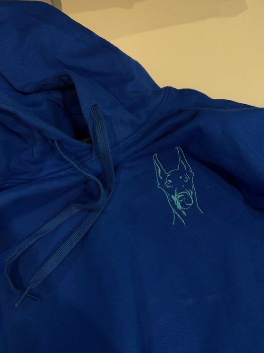 Pet line art embroidery
