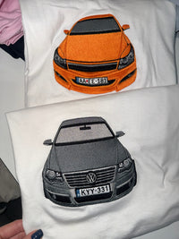 Custom car embroidery