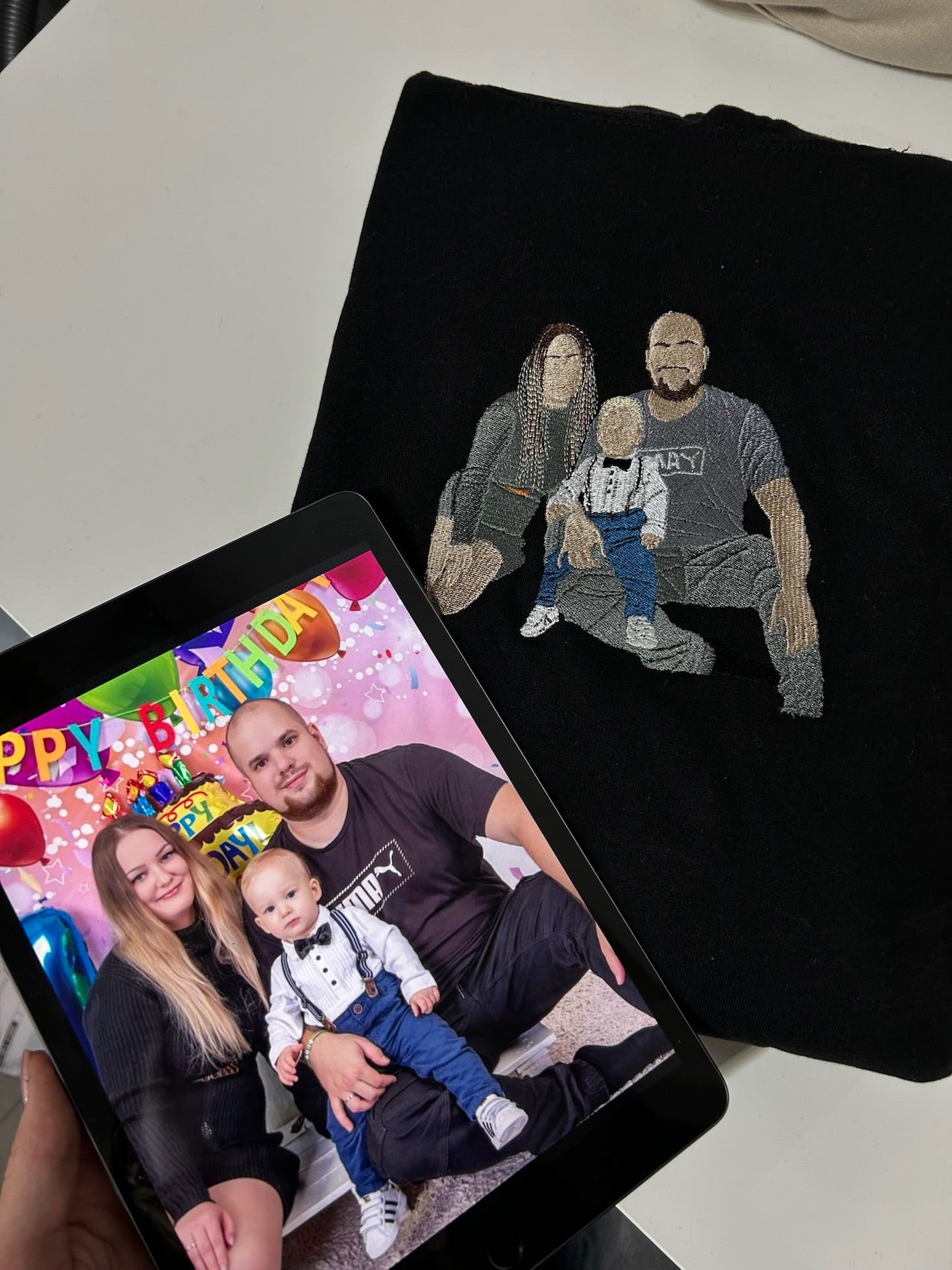 Mom and Dad embroidery