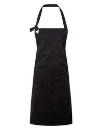 Embroidered cotton apron