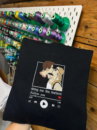 Spotify code embroidery